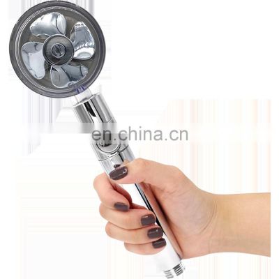 Modern Water Saving 360 Degrees Hand Held High Pressure Turbo Showerhead Water Spray Abs Rain Shower Head