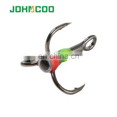 JOHNCOO Ice Fishing Lure 10# High Carbon Steel Fishing Treble Hook Ice Fishing Hook