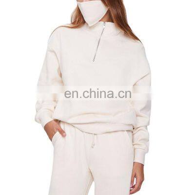 New Design Blank Half Cut Full Zipper Mans Zip up Hoodies Wholesale Street Style Hoodie photo-4