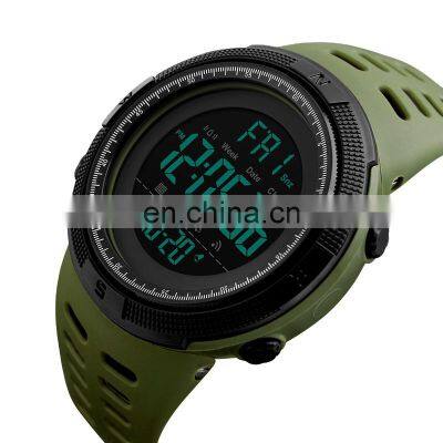 1251 led men watch hiking time accept custom logo digital watch sport men