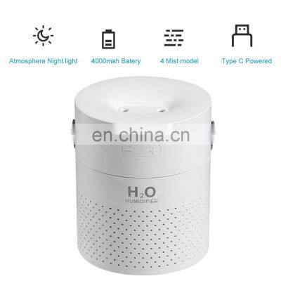 Personal Tabletop Air Humidifier Ultrasonic Cool Mist Atomization Rechargeable Battery Portable Mini USB Powered Desk Humidifier photo-3