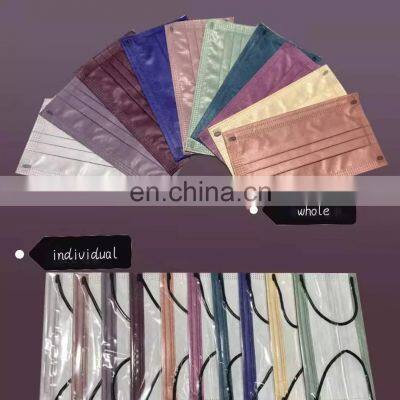 Wholesale 3ply Disposable Face Mask Import Morandi Colors Medical Face Mask photo-5