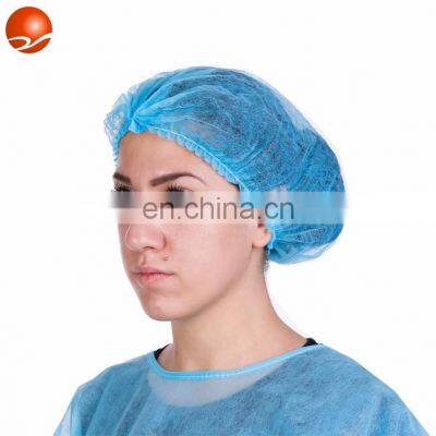 Eco Friendly Single Use Mob Cap Disposable Nurse Cap with Single Elastic or Double Elastic for Medical