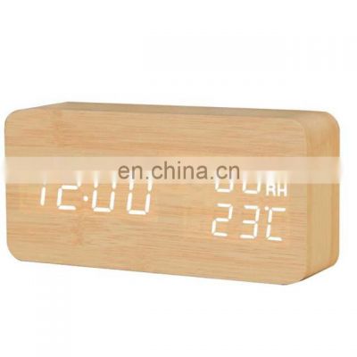 Wholesale Wood Customized Digital Alarm Clock