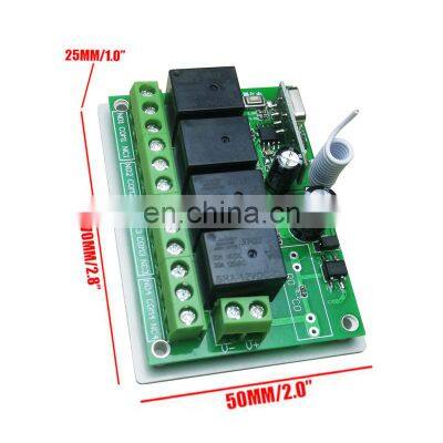 433mhz Universal Wireless Remote Control Switch dc 12v 4ch Relay Receiver Module and 2 Pieces Transmitter 433mhz Remote Controls photo-5
