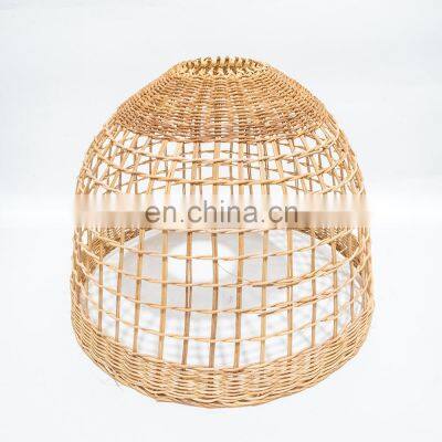 New Arrival 2023 Wicker Woven Lamp Light Shade Hot Unique Rattan Lamp Shade Hanging Pendant Light Best Wholesale photo-2