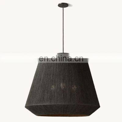 Chandelier modern rattan pendant light loft retro industrial vintage lamp nordic style for living room bedroom restaurant