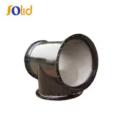 EN545,598 Ductile Iron Pipe Fitting FBE coated DCI all flanged tee pipe fitting