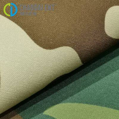 Sustainable Woven Plain 150D/3*10S Camouflage Printing 100%Ocean RPET Recycled Polyester Canvas Fabric for Bags & Shoes photo-3