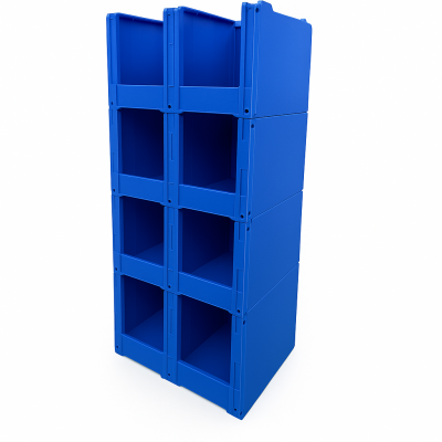 Modular PP Corrugated Warehouse Picking Bins – Stackable & Customizable Storage Solution