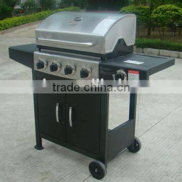 CSA & CE approved gas bbq with stainless steel burner and stainless steel lid