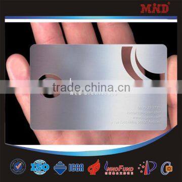 MDC1345 promotion metal business card hollowed-out metal card cheap