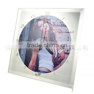 blank sublimation glass clock