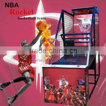 Rocket Team Best-quality Coin Operated Basketball Game Shooting Machine