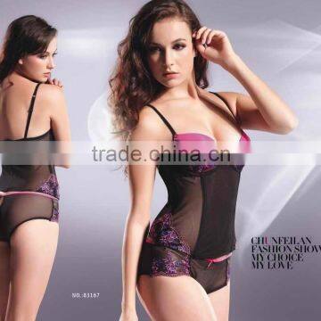 Newest hot fashinal sexy ladies' transparent body shaper sets Lingeries 83167