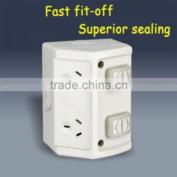 WEATHERPROOF 13A DOUBLE SOCKET IP66