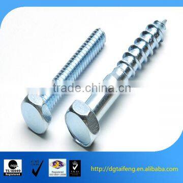 carbon steel zinc plated hexagon head tap bolt