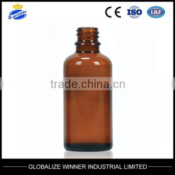 50ml perfume bottle, amber glass bottle mouth finish 18mm