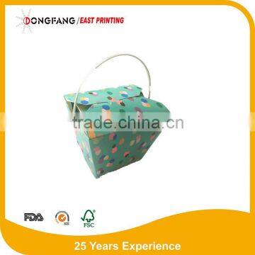 paper bio noodle box with handle