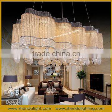 Flower shape led lighting crystal ceiling lamp&cheap crystal pendant chandeliers