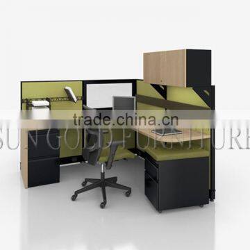 Office System Partition Modular Modern Office Cubicle with Overhead Cabinet(SZ-WS519)