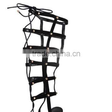 2015 Women Over Knee High Heels Boots Lace up Black Knee Boots High Heel Boots for Women photo-5