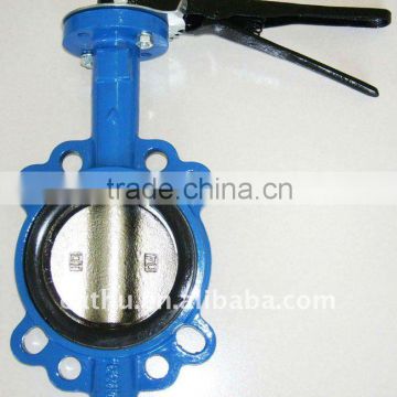 bare shaft butterfly valve