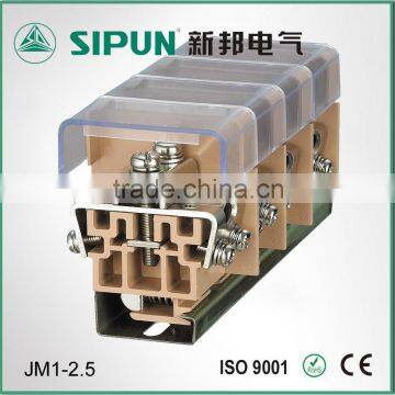 JM1-2.5 bus bar terminal block for din rail