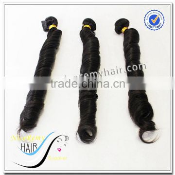 Wholesale Top Quality Virgin Remy Brazilian Human Hair Weft Spring Curl Loose Wave Hair Weaving