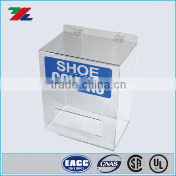 Acrylic Shoe/Boot Cover Dispenser for Safety Disposable and Chemical Resistant Clothing Shoe Cover and Hairnet Dispensers
