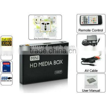 Mini 1080P HD Multi Media HDD player with SD/MMC Card & USB Slot