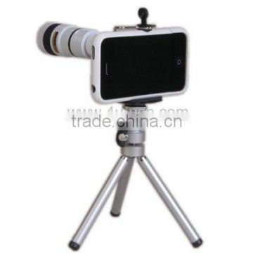 White /Black Optical 8X Zoom Lens Camera Telescope for iPhone 3G/3GS