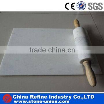 white marble with grey sparkle rolling pin /stone rolling pin