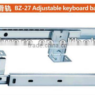 B-27 2-fold adjustable keyboard ball bearing drawer slide