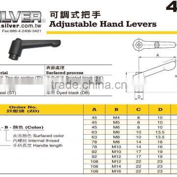 For Sealing or Printing Machine Parts Color Adjustable Hand Lever