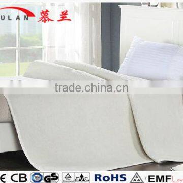 Anti-pilling Synthetic Wool Heated Throws Bed Blanket photo-3