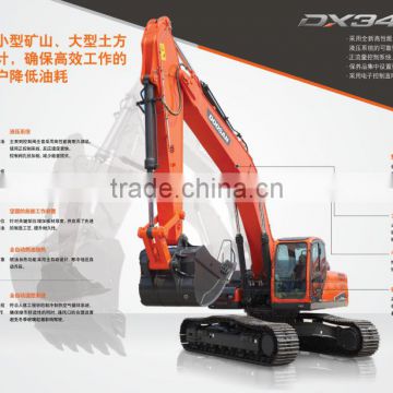 2016 new DX340LC-9C doosan excavator price with doosan spare parts