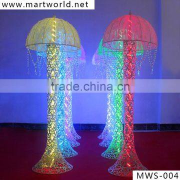 Hot sale! LED column wedding centerpiece, crystal pillars walkway stand, wedding columns used wedding decoration(MWS-004)