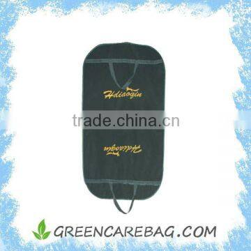 PP non woven black print Foldable Garment Storage suit Bag