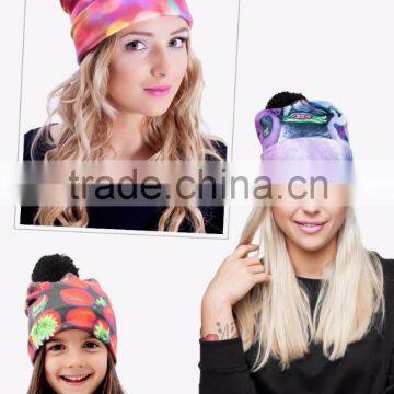 2015 Latest Top Selling Pug Cartoon Characters Beanie Hat Printed 3d Beanie photo-5