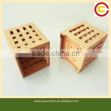 Chinese Durable Bamboo Chopsticks Box With Holes