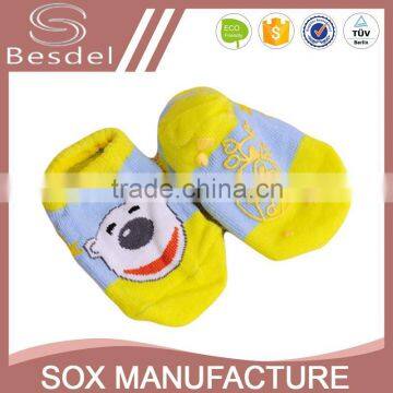 custom designer 0-6 month baby sock