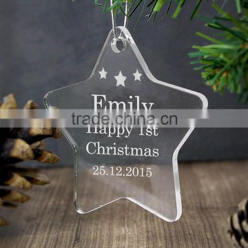 New product clear acrylic souvenir gift for Christmas decoration