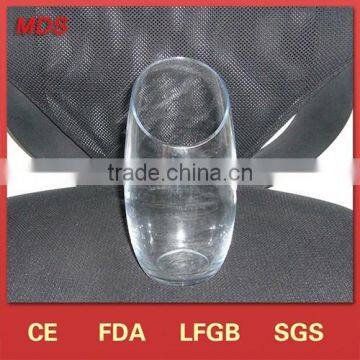 Oblique Large Clear Galle Glass Vase Manufacturer