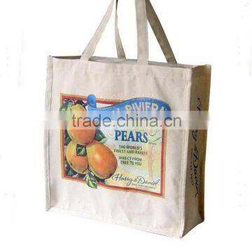 Canvas cotton cloth bag, custom blank hand shopping bag