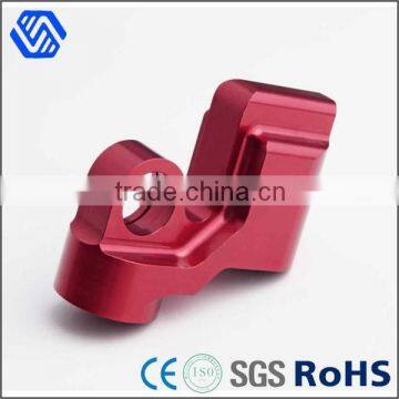 Red anodized machine turning parts high precision cnc machined aluminum parts