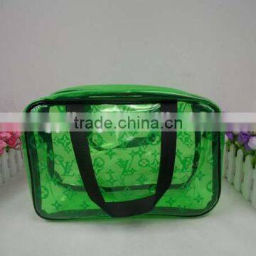 Customized Simple Women PVC Chic Printign Shoulder Cosmetic Bags