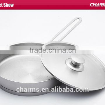 Charms no-stick stainless steel square deep fry pan