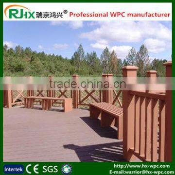 Factory directly wood plastic composite deck flooring/outdoor deck floor covering made of WPC material