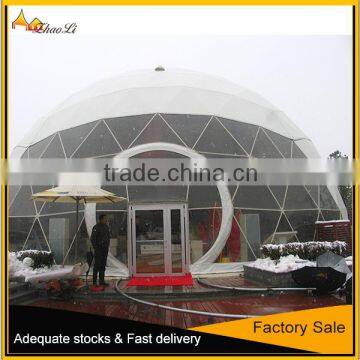 outdoor transparent geodesic dome tent